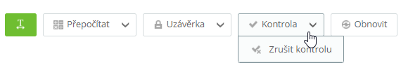 Obr. 30: Zrušení kontroly docházky